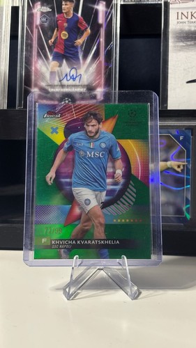 Khvicha Kvaratskhelia 2023 Topps Finest /99