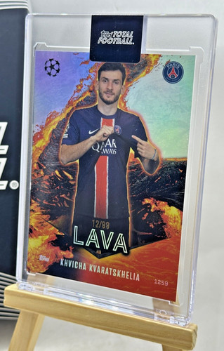 Khvicha Kvaratskhelia 2024 Topps Finest Lava Refractor /99