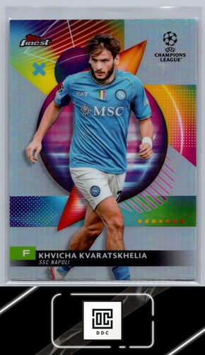 Khvicha Kvaratskhelia 2023 Topps Finest Refractor
