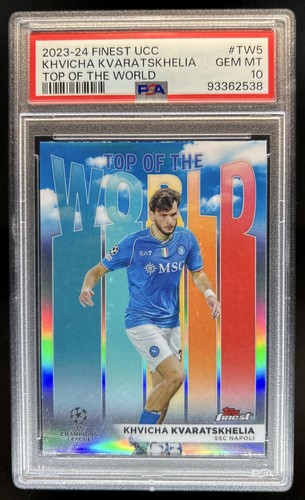 Khvicha Kvaratskhelia 2023 Topps Finest UEFA