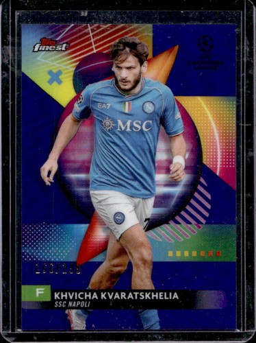 Khvicha Kvaratskhelia 2023 Topps Finest Viola /299