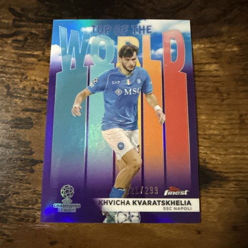 Khvicha Kvaratskhelia 2023 Topps Finest Viola /299