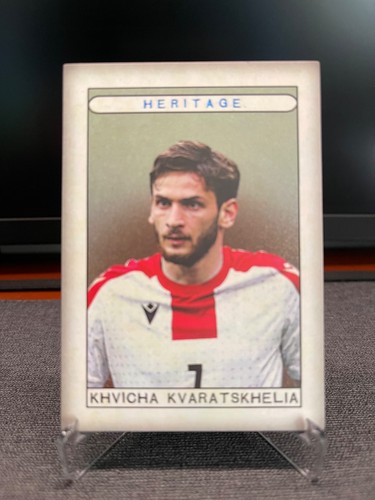 Khvicha Kvaratskhelia 2024 Panini Futera Azul Patrimonio /19