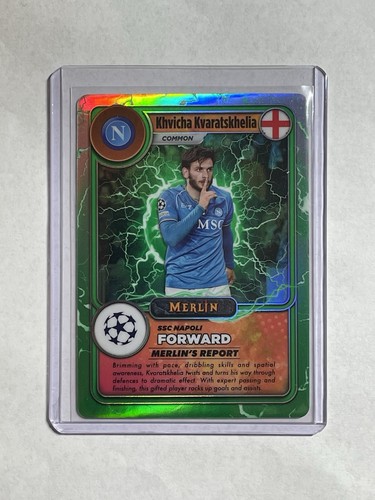 Khvicha Kvaratskhelia 2023 Topps Merlin Chrome