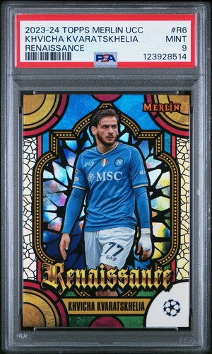 Khvicha Kvaratskhelia 2023 Topps Merlin Chrome