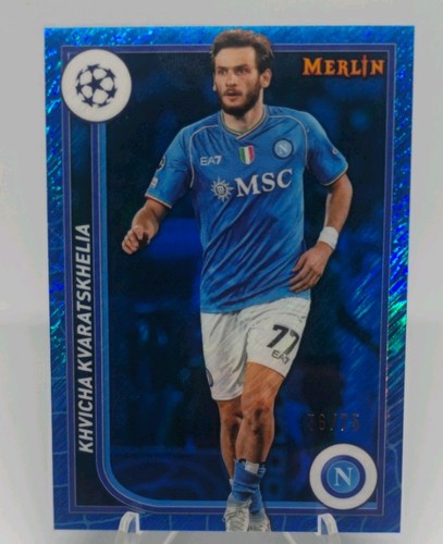 Khvicha Kvaratskhelia 2023 Topps Merlin Chrome /75