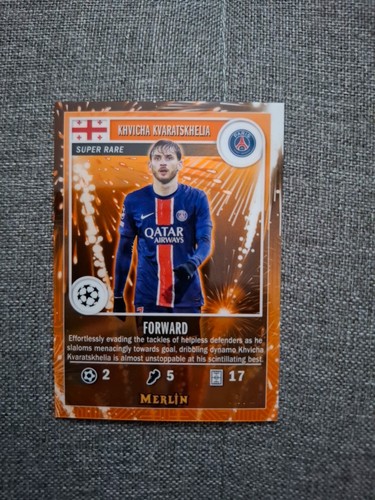 Khvicha Kvaratskhelia 2025 Topps Merlin Chrome Gold /25