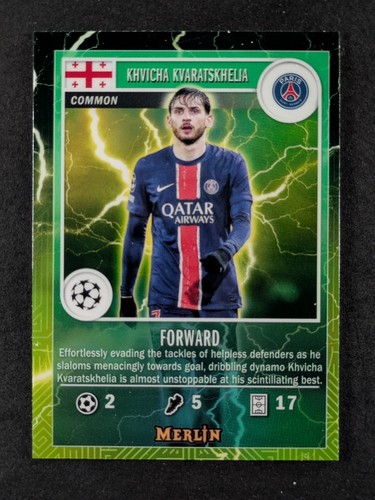 Khvicha Kvaratskhelia 2024 Topps Merlin Chrome MG-47