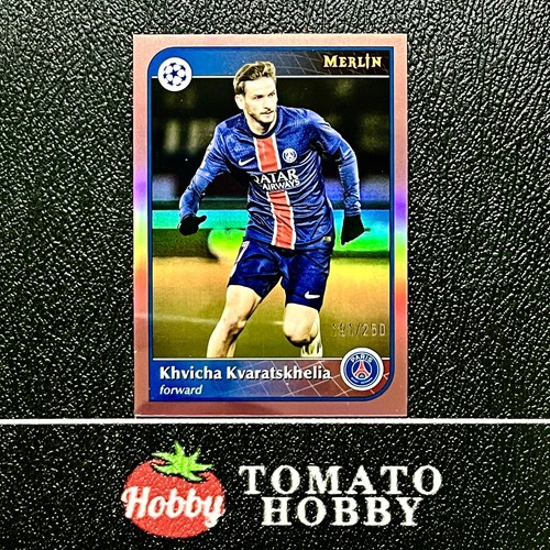 Khvicha Kvaratskhelia 2024 Topps Merlin Chrome Pink Shimmer /250
