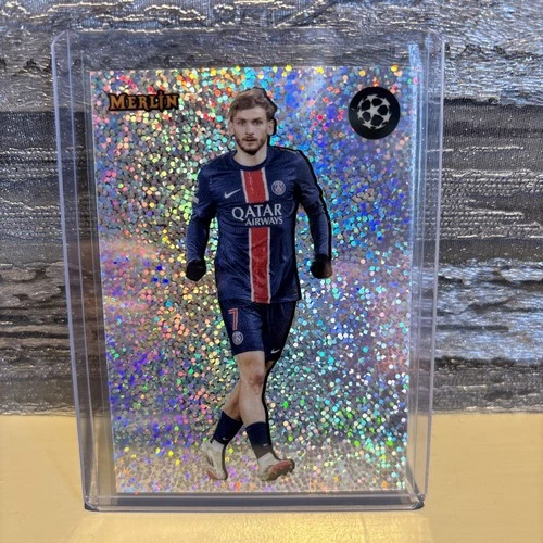 Khvicha Kvaratskhelia 2024 Topps Merlin Chrome Sapphire Green