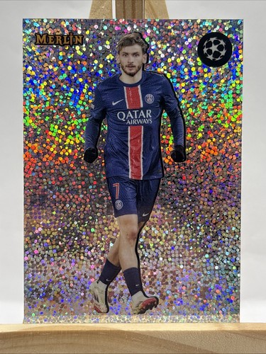 Khvicha Kvaratskhelia 2024 Topps Merlin Chrome Shiny