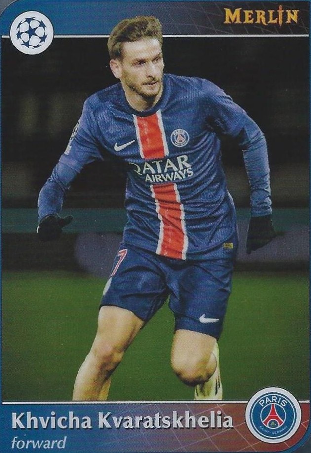 Khvicha Kvaratskhelia 2024 Topps Merlin UEFA Club Competitions