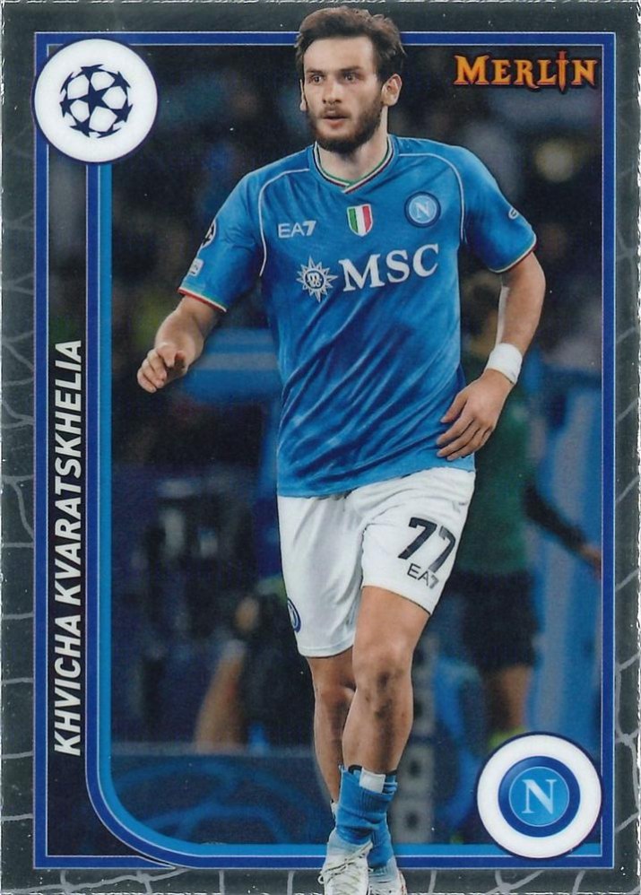 Khvicha Kvaratskhelia 2023 Topps Merlin UEFA Club Competitions