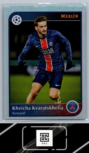 Khvicha Kvaratskhelia 2024 Panini Merlin UEFA Club Competitions Refractor