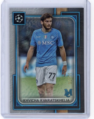 Khvicha Kvaratskhelia 2023 Topps Museum Azul /75