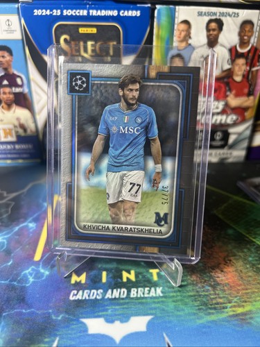 Khvicha Kvaratskhelia 2023 Topps Museum Blue /75