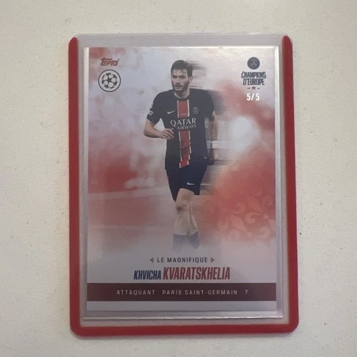 Khvicha Kvaratskhelia 2024 Topps PSG Champions d'Europe /5