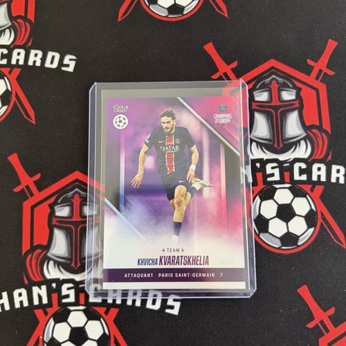 Khvicha Kvaratskhelia 2024 Topps PSG Champions d'Europe /50