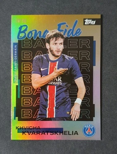 Khvicha Kvaratskhelia 2025 Topps PSG Team Set /50