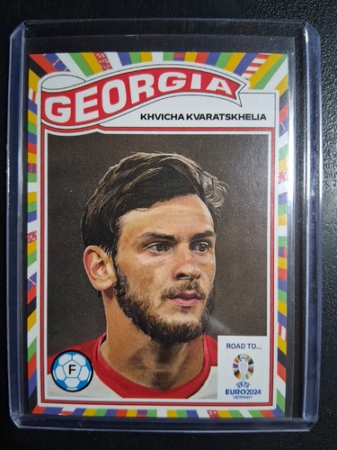 Khvicha Kvaratskhelia 2024 Topps Road to UEFA Euro 2024 Living Set /1779