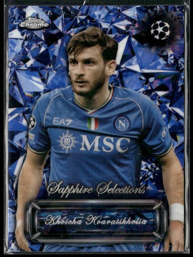 Khvicha Kvaratskhelia 2023 Topps Sapphire