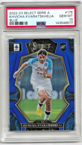Khvicha Kvaratskhelia 2022 Panini Select Blue