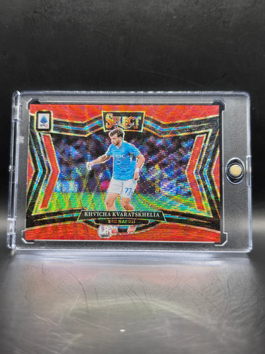 Khvicha Kvaratskhelia 2025 Panini Select Red Wave /38