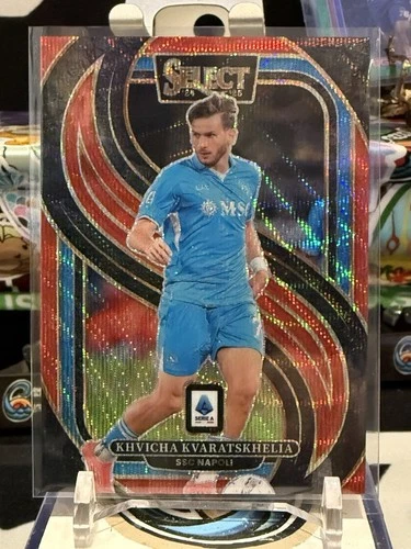 Khvicha Kvaratskhelia 2024 Panini Select Red Wave /38