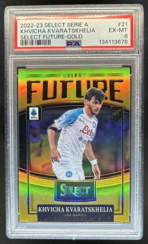 Khvicha Kvaratskhelia 2023 Panini Select Serie A Gold /10