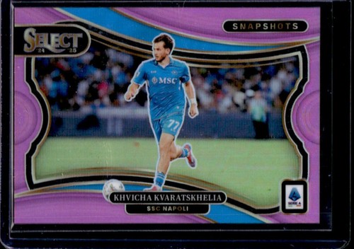 Khvicha Kvaratskhelia 2024 Panini Select Serie A Pink /25