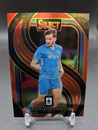 Khvicha Kvaratskhelia 2024 Panini Select Serie A Red Prizm /25