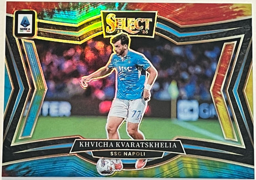 Khvicha Kvaratskhelia 2024 Panini Select Serie A Tie-Dye /25