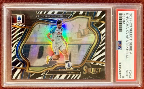 Khvicha Kvaratskhelia 2022 Panini Select Zebra /20