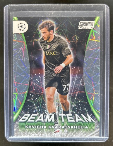 Khvicha Kvaratskhelia 2023 Topps Stadium Club Chrome UEFA