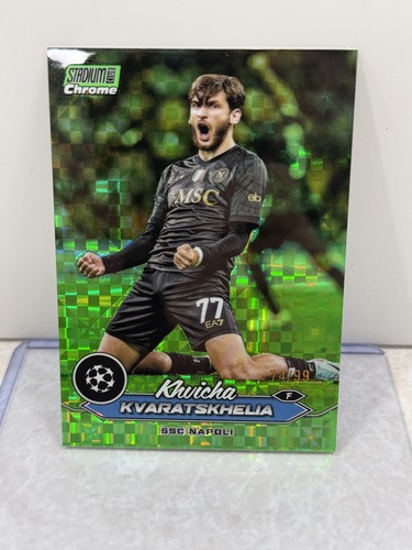 Khvicha Kvaratskhelia 2023 Topps Stadium Club Cromo