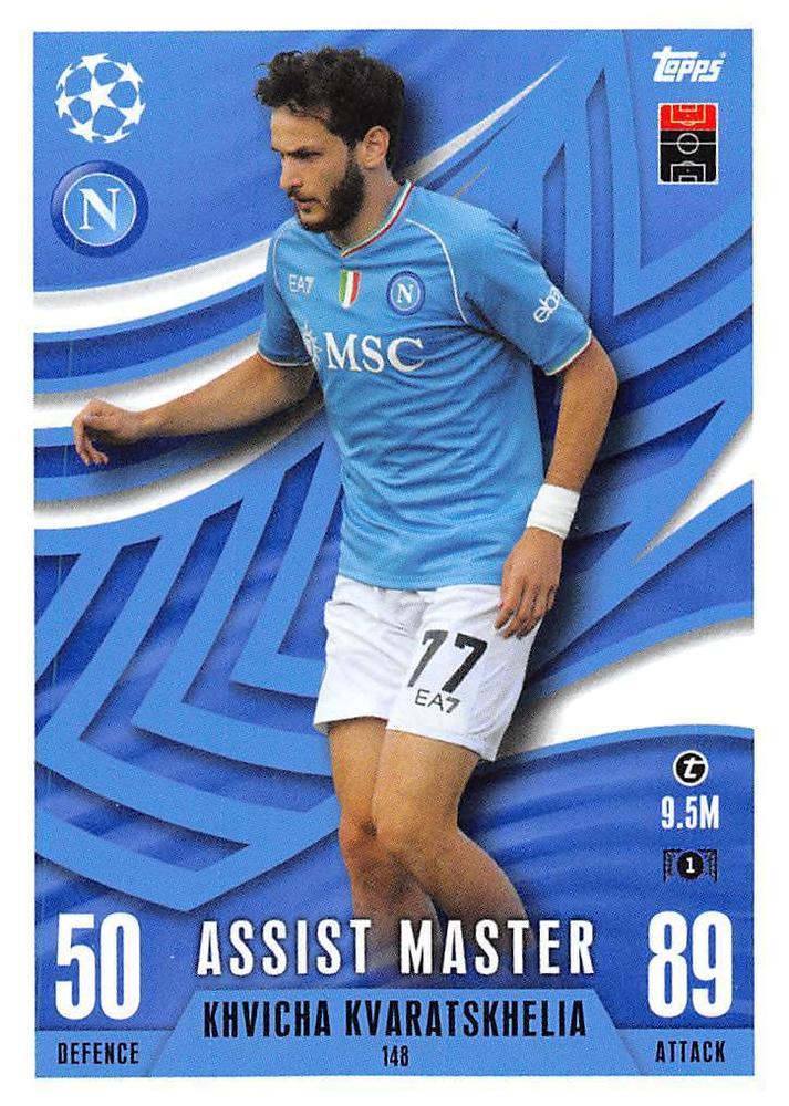 Khvicha Kvaratskhelia 2023 Topps Match Attax UEFA Club Competitions Extra