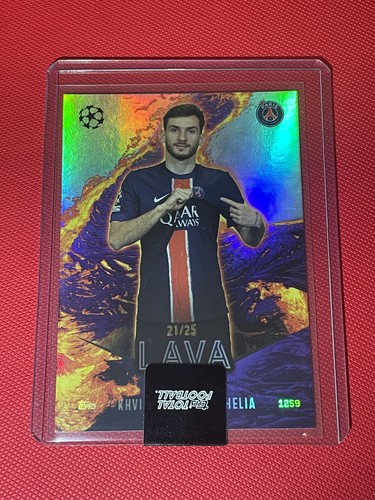 Khvicha Kvaratskhelia 2024 Topps Total Football Lava /25