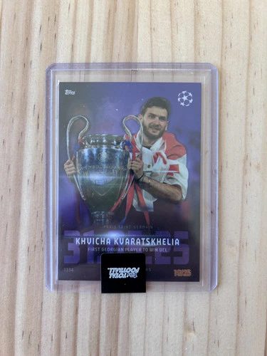 Khvicha Kvaratskhelia 2024 Topps Total Football UEFA Champions League /25