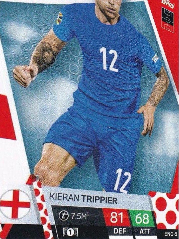 Kieran Trippier 2024 Topps Match Attax UEFA EURO