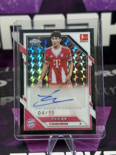 Kim Min Jae 2025 Topps Chrome Black Geometric /10