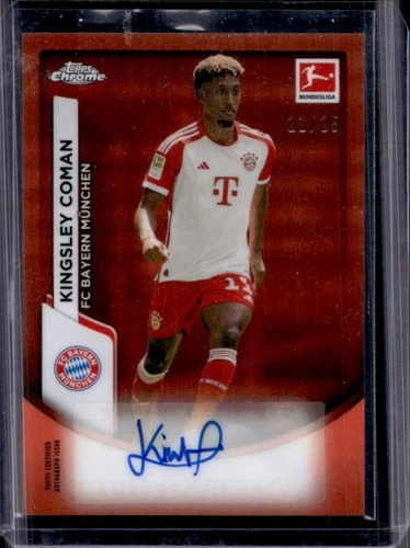 Kingsley Coman 2023 Topps Chrome Bundesliga Orange Refractor /25