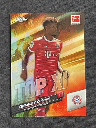 Kingsley Coman 2022 Topps Chrome Gold Refractor /50