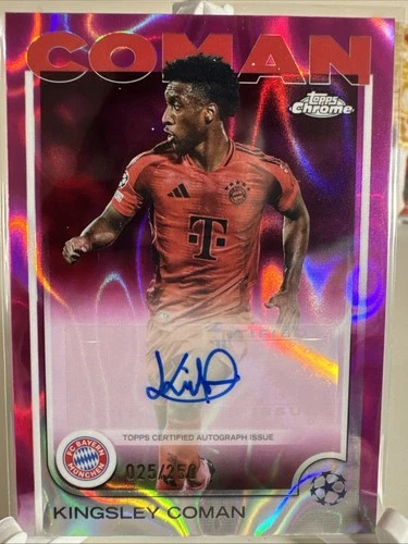 Kingsley Coman 2024 Topps Chrome Pink /250