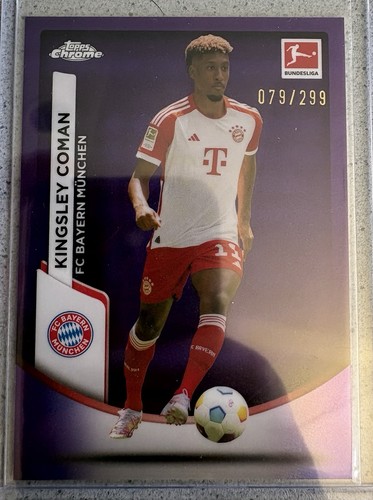 Kingsley Coman 2023 Topps Chrome Purple /299