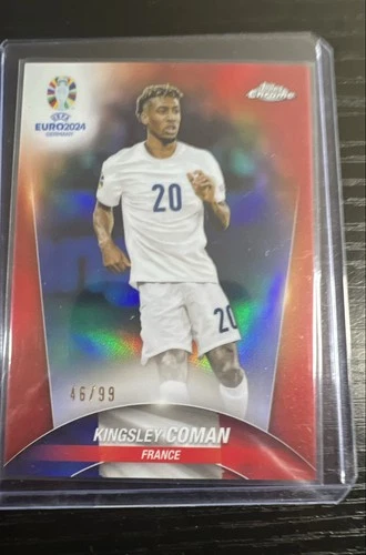 Kingsley Coman 2024 Topps Chrome UEFA Euro Gold Refractor /50