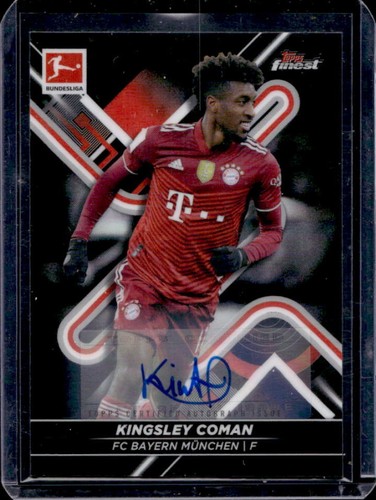 Kingsley Coman 2021 Topps Finest Black Refractor /250