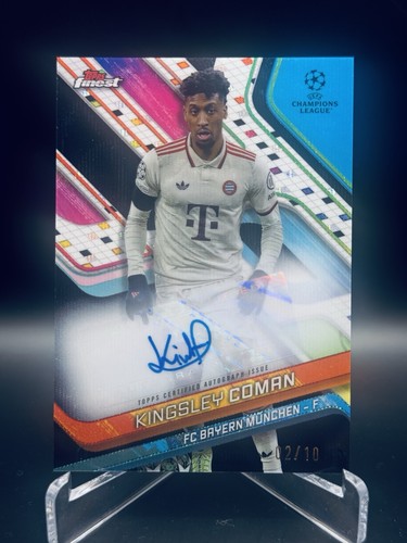 Kingsley Coman 2024 Topps Finest Black Wave /10