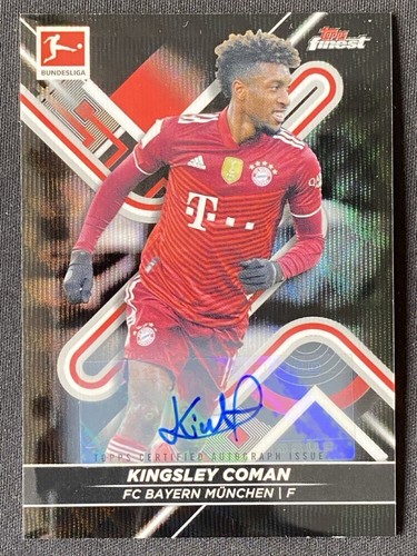 Kingsley Coman 2021 Topps Finest Black Wave /150