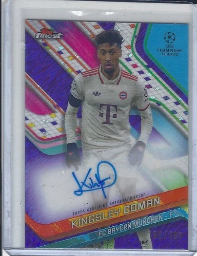 Kingsley Coman 2025 Topps Finest Champions League Purple /199