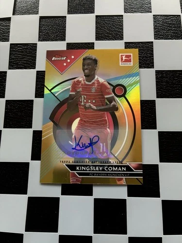 Kingsley Coman 2023 Topps Finest Gold /25